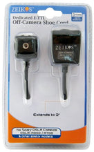 Load image into Gallery viewer, Zeikos TTL-Off-Camera Flash Cord for Sony A900, A700, A380, A350, A330, A300, A230, A200, DSLR-A100 DSLR Cameras & Sony HVL-F60AM, HVL-F58AM, HVL-F56AM, HVL-F43AM & HVLF42AM - iHip