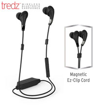 Load image into Gallery viewer, Tredz Wireless Bluetooth in-Ear Headphones Bluetooth 4.1+ EDR Headphone Earbuds Wireless Workout Sports Headphones Premium Sound with A Secure Fit - Universal Fit – 8 Hours Battery Life - Black - iHip