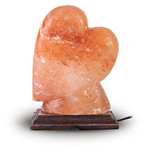 Load image into Gallery viewer, Natural Himalayan Pink Salt Lamp Heart Shape