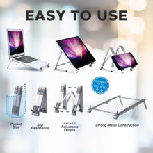 Load image into Gallery viewer, iHip 3 in 1 Laptop, Tablet and Smartphones Stand