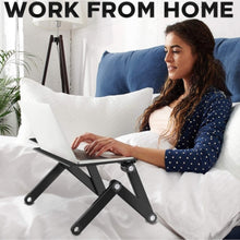 Load image into Gallery viewer, iHip Adjustable Laptop Table Stand with 2 CPU Cooling Fans
