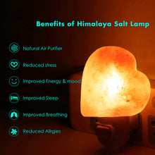 Load image into Gallery viewer, Natural Himalayan Pink Salt Lamp Heart Shape