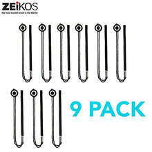Load image into Gallery viewer, Zeikos 9 Pack Lens Cap Leash Lens Cap Keeper Holder Prevent Lens Cap Lost for DSLR SLR Camera Canon, Nikon, Sony, Panasonic, Fujifilm Camera and More - iHip