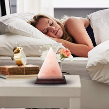 Load image into Gallery viewer, Natural Himalayan Pink Salt Lamp, Pyramid Shape