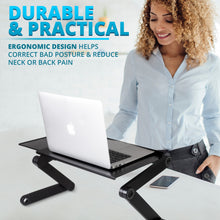 Load image into Gallery viewer, iHip Adjustable Laptop Table Stand with 2 CPU Cooling Fans