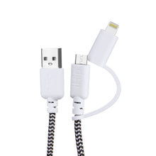 Load image into Gallery viewer, iHip 10ft  2-in-1 Lightning/ Micro USB Charging Cable