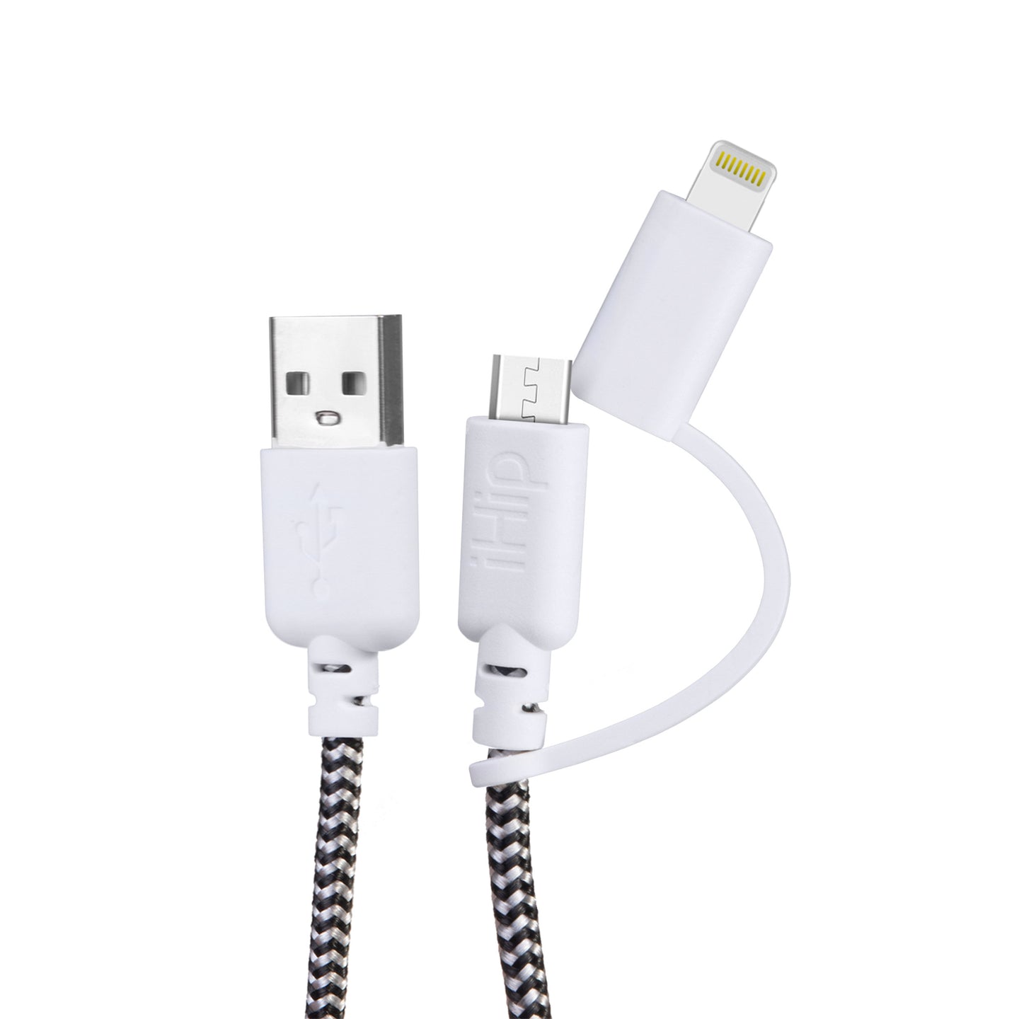 iHip 10ft  2-in-1 Lightning/ Micro USB Charging Cable