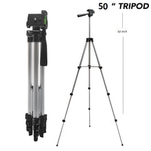 Load image into Gallery viewer, 50 Inch Aluminum Camera Tripod
