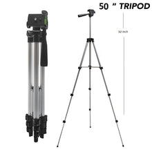 Load image into Gallery viewer, 50 Inch Aluminum Camera Tripod