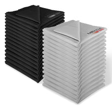 Load image into Gallery viewer, Miracle Fiber Microfiber Cleaning Cloths (30 Pack- 15 Black & 15 Grey)