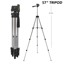 Load image into Gallery viewer, 57 Inch Full Size Photo/Video Tripod