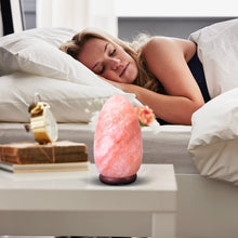 Load image into Gallery viewer, Natural Himalayan Pink Salt Lamp Ellipse Shape