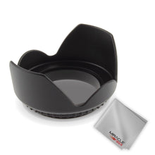 Load image into Gallery viewer, Zeikos 67MM Tulip Flower Lens Hood for Nikon, Canon, Sony, Sigma and Tamron Lenses, Comes with a Miracle Fiber Microfiber Cloth - iHip