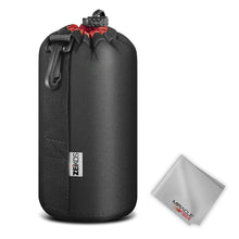 Load image into Gallery viewer, Zeikos Lens Case, Large Size, Thick Protective Neoprene Pouch for DSLR Camera Lens (Canon, Nikon, Pentax, Sony, Olympus, Panasonic) + Free MiracleFiber Cleaning Cloth - iHip