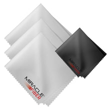 Load image into Gallery viewer, Miracle Fiber Microfiber Cleaning Cloths (EXTRA LARGE PACK 3 Grey and 1 Black)