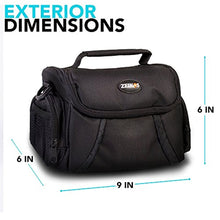 Load image into Gallery viewer, Zeikos ZE-CA48B Deluxe Padded Soft Medium Camera Case For Canon Digital EOS Rebel SL1, T1i, T2i, T3, T3i, T4i, T5, T5i, T6i, T6s, EOS 60D, EOS 70D, 50D, 40D, 30D, EOS 5D, EOS 5Ds, EOS 5D Mark III, EOS 6D, EOS 7D, EOS 7D Mark II, EOS-M /and  for NIKON D300 - iHip