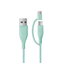 Load image into Gallery viewer, Mochic 6ft 2-1 Micro USB to Type C Cable