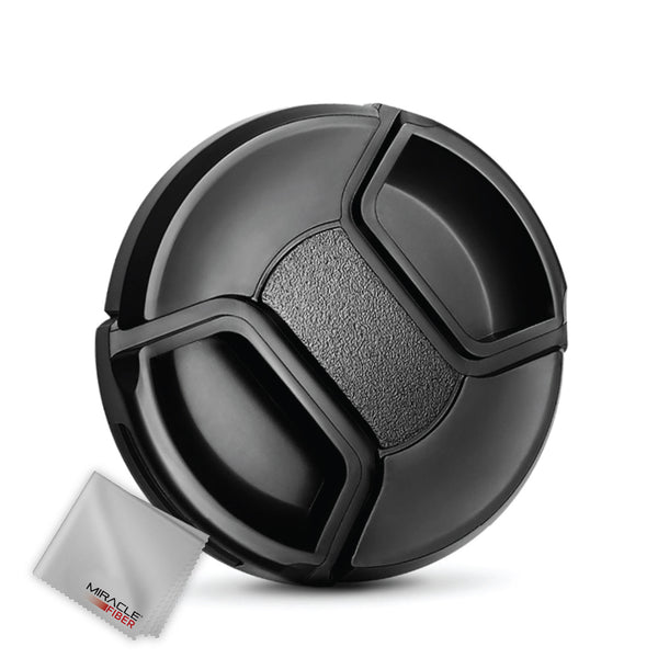 Zeikos 67mm Plastic Snap-On Lens Cap Black + Free MiracleFiber Cleaning Cloth - iHip