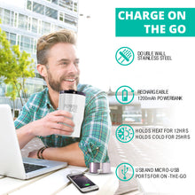 Load image into Gallery viewer, Portable Tumbler with Power Bank