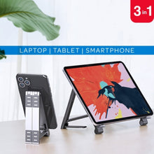 Load image into Gallery viewer, iHip 3 in 1 Laptop, Tablet and Smartphones Stand