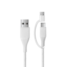 Load image into Gallery viewer, Mochic 6ft 2-1 Micro USB to Type C Cable