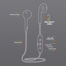 Load image into Gallery viewer, iHip Wireless LED Light-Up Glowing Earbuds
