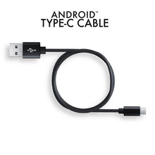 Load image into Gallery viewer, iHip 9ft PVC Black Cable Type-C Rubber Finish Bend Test Certified - Android Charger Cable for Android Samsung Galaxy S9 S10 S8 Plus Note10 9 8, Moto Z, Google Pixel, LG - iHip