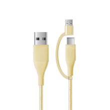 Load image into Gallery viewer, Mochic 6ft 2-1 Micro USB to Type C Cable

