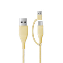 Load image into Gallery viewer, Mochic 6ft 2-1 Micro USB to Type C Cable