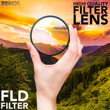 Load image into Gallery viewer, Zeikos 52MM Multi-Coated UV-CPL-FLD Professional Lens Filter Kit, Includes Miracle Fiber Cloth and Carry Pouch, Set for Nikon and Canon Lenses with a 52 MM Filter Size - iHip