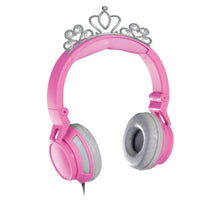 Load image into Gallery viewer, Gem Sound Tiara Pink On Ear Wired Headphones