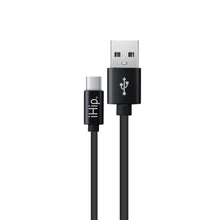 Load image into Gallery viewer, iHip 9ft PVC Black Cable Type-C Rubber Finish Bend Test Certified - Android Charger Cable for Android Samsung Galaxy S9 S10 S8 Plus Note10 9 8, Moto Z, Google Pixel, LG - iHip
