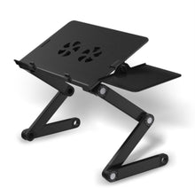 Load image into Gallery viewer, iHip Adjustable Laptop Table Stand with 2 CPU Cooling Fans