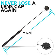 Load image into Gallery viewer, Zeikos 6 Pack Lens Cap Leash Lens Cap Keeper Holder Prevent Lens Cap Lost for DSLR SLR Camera Canon, Nikon, Sony, Panasonic, Fujifilm Camera and More - iHip