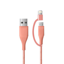 Load image into Gallery viewer, Mochic 6ft 2-1 Micro USB to Lightning Cable
