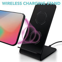 Load image into Gallery viewer, Zeikos 10W Fast Wireless Charger Charging Pad Stand Wireless Charger for Galaxy S9/S9 Plus Note 8/5 S8/S8 Plus S7/S7 Edge S6 Edge Plus, 5W Standard Charge for iPhone X/8/8 Plus - iHip
