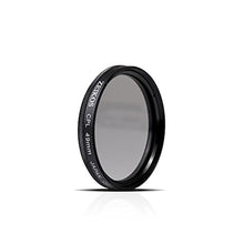 Load image into Gallery viewer, Zeikos 49mm CPL Circular Polarizer Multi-Coated Glass Filter w/ Rotating Mount For Canon EF 50mm f/1.8 STM, Pentax 100mm f/2.8, Sony 50mm f/1.8 &amp; Sony Alpha SEL1855 E-mount 18-55mm Lens - iHip
