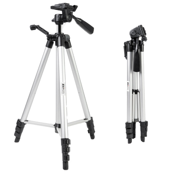 Zeikos | 57 Inch Full Size Photo/Video Tripod Includes Deluxe Carrying Case Can be Used with Camcorders and Digital Cameras - iHip