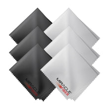 Load image into Gallery viewer, Miracle Fiber Microfiber Cleaning Cloths (6 Pack- 3 Black &amp; 3 Grey)
