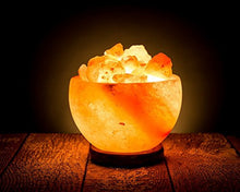 Load image into Gallery viewer, Natural Himalayan Pink Salt Fire Bowl Lamp
