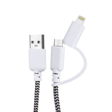 Load image into Gallery viewer, iHip 10ft  2-in-1 Lightning/ Micro USB Charging Cable
