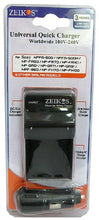 Load image into Gallery viewer, Zeikos ZE-SNUNV2 Universal 1 Hour Quick Battery Charger for Sony NPFM-500/500H, NP-FM50/FM70/FM90, NP-QM51/QM71/QM91, NPF-960 &amp; NP-FH70/FH100’ - iHip
