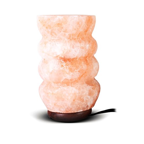 Natural Himalayan Pink Salt Lamp Cut Cylinder Shape
