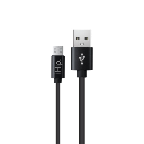 iHip 9ft PVC Micro USB High-Speed Data and Charging Cable Black for Samsung Galaxy, Samsung Note, LG, Nexus, Nokia, PS4, Xbox One Controller - iHip