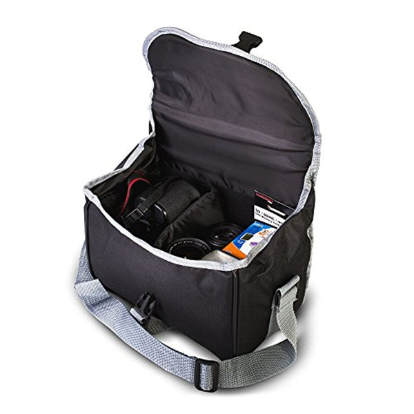 Zeikos ZE-CA58A Deluxe Soft Medium Camera Case For Canon Digital EOS Rebel SL1, T1i, T2i, T3, T3i, T4i, T5, T5i, T6i, T6s, EOS 60D, EOS 70D, 50D, 40D, 30D, EOS 5D, EOS 5Ds, EOS 5D Mark III, EOS 6D, EOS 7D, EOS 7D Mark II, EOS-M Digital SLR Cameras and NIK - iHip