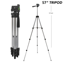 Load image into Gallery viewer, 57 Inch Full Size Photo/Video Tripod
