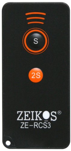 Zeikos ZE-RCS3 Wireless Remote Control -Sony Alpha Camera A7R III, A9 A7R II, A7 II, A7, A7R, A7S, A6500, A6300, A6000, A55, A65, A77, A99, A900, A700, A580, A560, A550, A500, A450, A390 & A380 - iHip