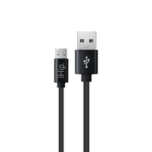 Load image into Gallery viewer, iHip 6ft PVC Micro USB High-Speed Data and Charging Cable Black for Samsung Galaxy, Samsung Note, LG, Nexus, Nokia, PS4, Xbox One Controller - iHip
