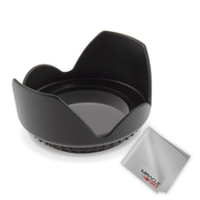 Load image into Gallery viewer, Zeikos 52MM Tulip Flower Lens Hood for Nikon, Canon, Sony, Sigma and Tamron Lenses, Comes with a Miracle Fiber Microfiber Cloth - iHip
