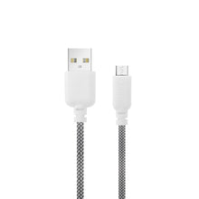Load image into Gallery viewer, iHip 10ft PVC Micro USB High-Speed Data and Charging Braided Cable Black &amp; White for Samsung Galaxy, Samsung Note, LG, Nexus, Nokia, PS4, Xbox One Controller - iHip

